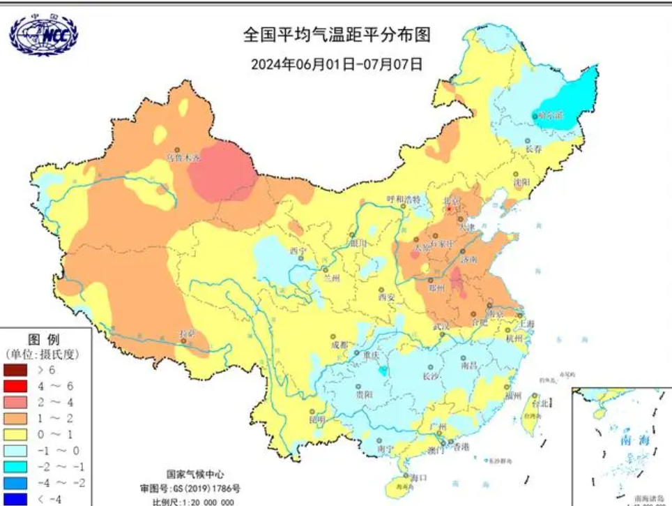 全国降水量预报